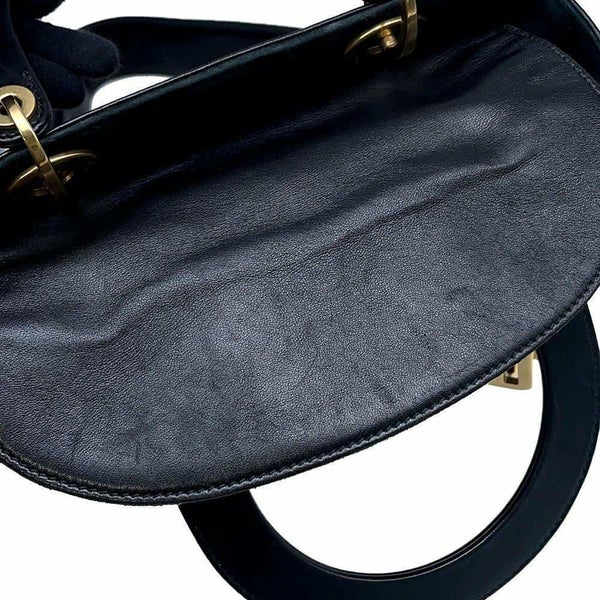 クリスチャン・ディオール ハンドバッグ レディディオール アストロジー Christian Dior 2wayショルダーバッグ 黒