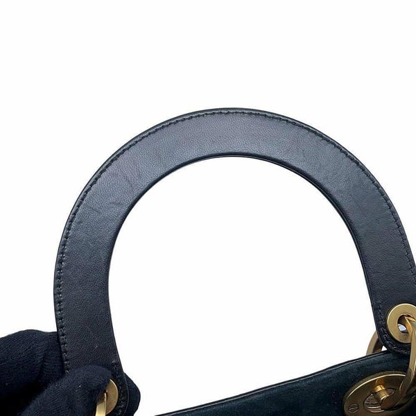 クリスチャン・ディオール ハンドバッグ レディディオール アストロジー Christian Dior 2wayショルダーバッグ 黒