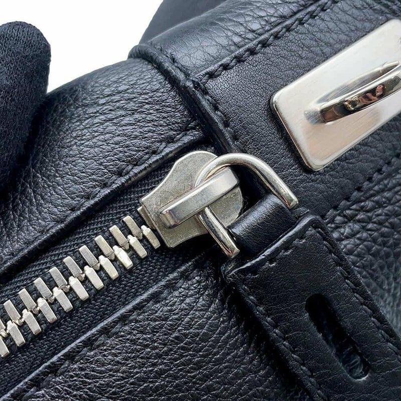 プラダ ハンドバッグ エンボスロゴ レザー BR3089 PRADA ボストンバッグ 黒