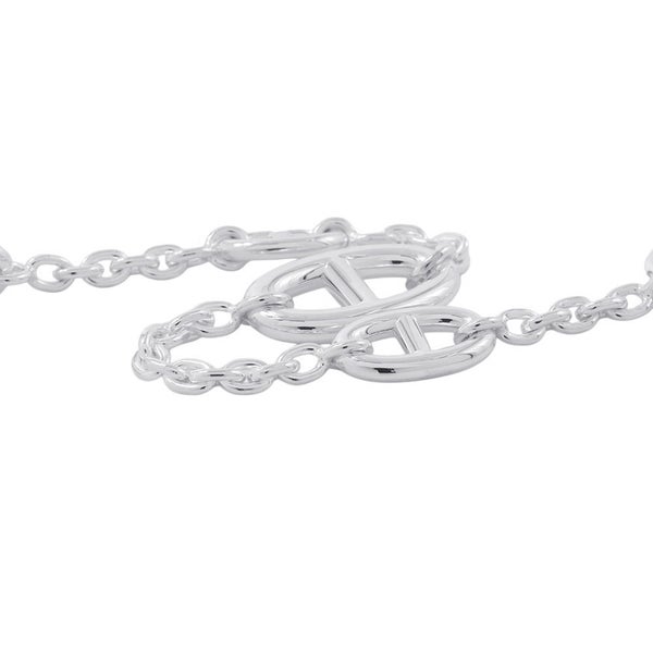 エルメス ブレスレット シェーヌダンクル ファランドール SV925シルバー サイズST HERMES Chaine d'Ancre Farandole