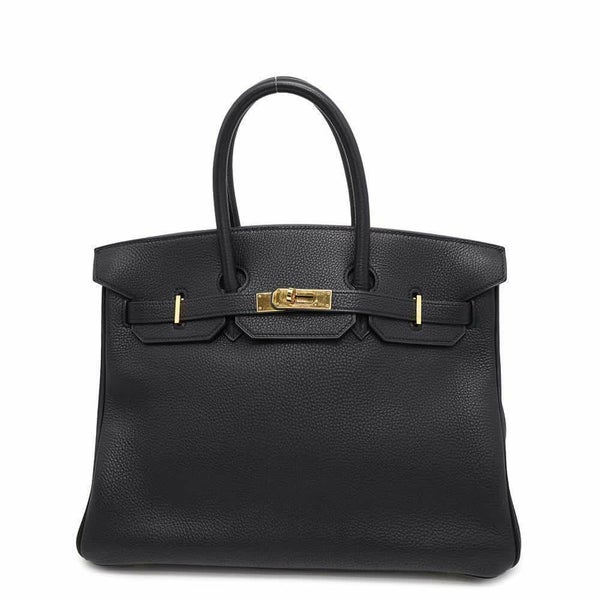 エルメス バーキン35 ブラック/ゴールド金具 トゴ □C刻印 HERMES Birkin ハンドバッグ 黒