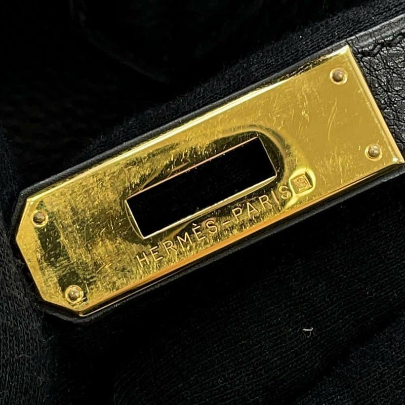 エルメス バーキン35 ブラック/ゴールド金具 トゴ □C刻印 HERMES Birkin ハンドバッグ 黒