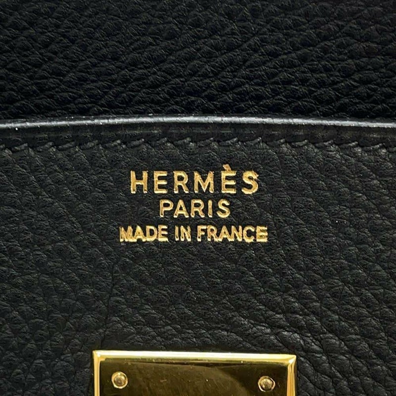 エルメス バーキン35 ブラック/ゴールド金具 トゴ □C刻印 HERMES Birkin ハンドバッグ 黒