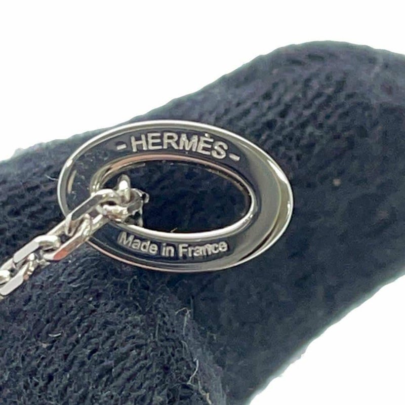 エルメス ネックレス ミニ・ポップアッシュ ブラック/シルバー金具 HERMES アクセサリー