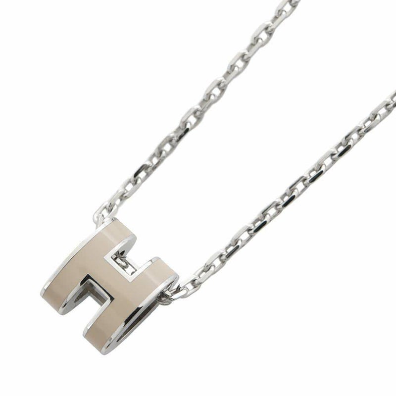 エルメス ネックレス ミニ・ポップアッシュ マロングラッセ/シルバー金具 HERMES アクセサリー