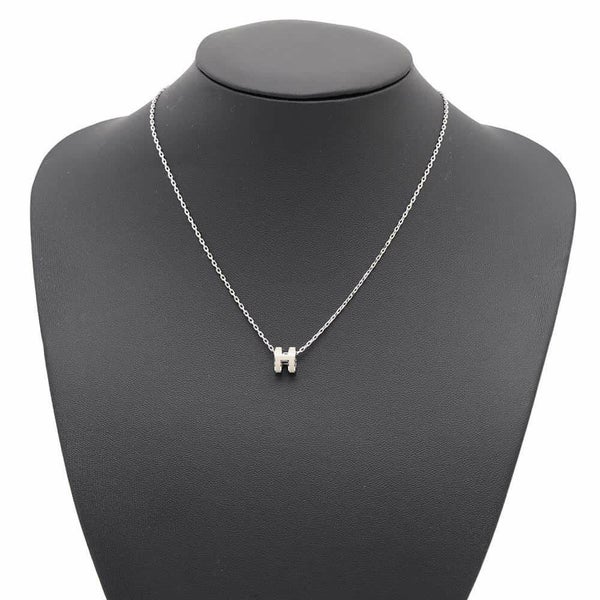 エルメス ネックレス ミニ・ポップアッシュ マロングラッセ/シルバー金具 HERMES アクセサリー