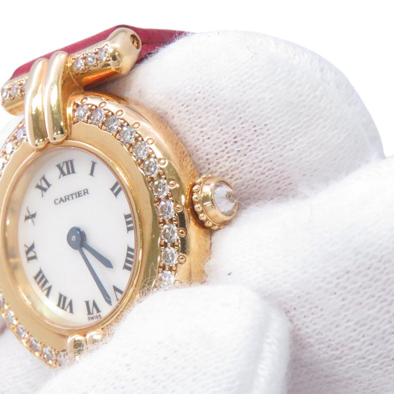 カルティエ マストコリゼ SM ダイヤベゼル 8057911 Cartier 腕時計 ホワイトシェル文字盤