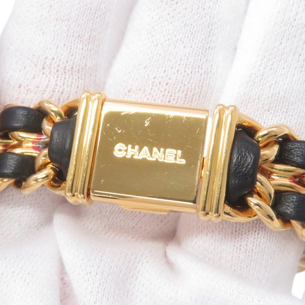 シャネル プルミエール L H0001 CHANEL 腕時計 黒文字盤 レディース