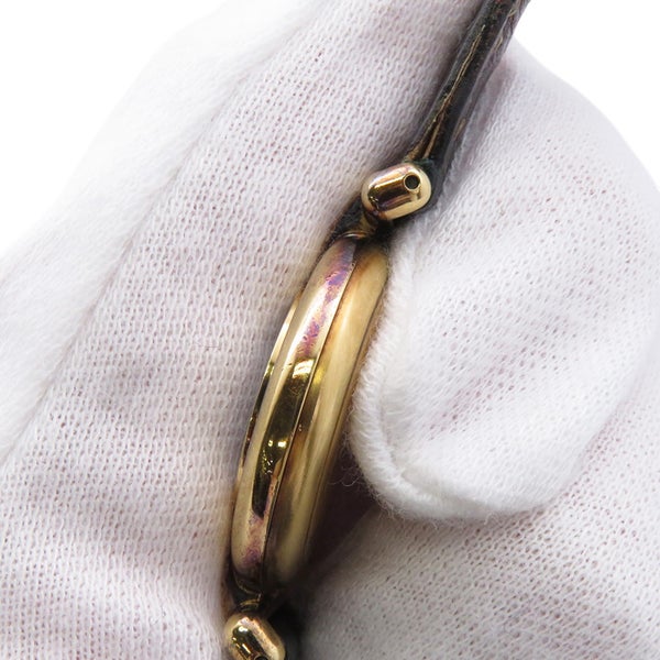 カルティエ マストコリゼ ヴェルメイユ SM 590002 Cartier 腕時計 黒文字盤 クォーツ