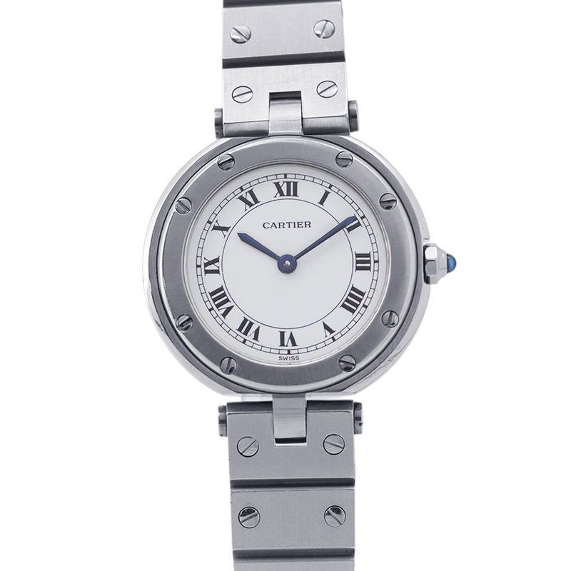カルティエ サントス ヴァンドーム SM 8192 Cartier 腕時計 白文字盤