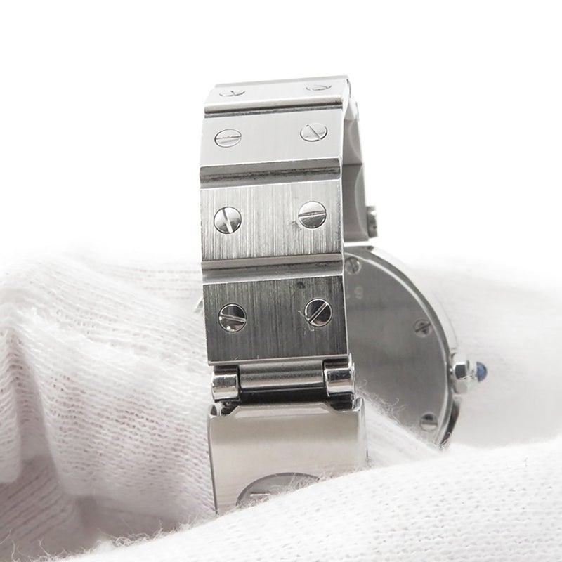 カルティエ サントス ヴァンドーム SM 8192 Cartier 腕時計 白文字盤