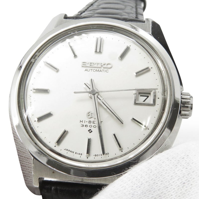 セイコー グランドセイコー ハイビート 36000 6145-8000 SEIKO 腕時計 シルバー文字盤