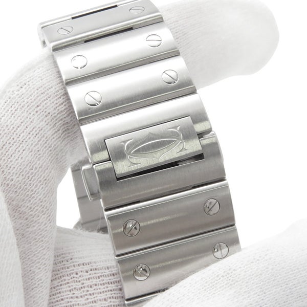 カルティエ サントス ドゥ カルティエ LM WSSA0013 Cartier 腕時計 ブルー文字盤