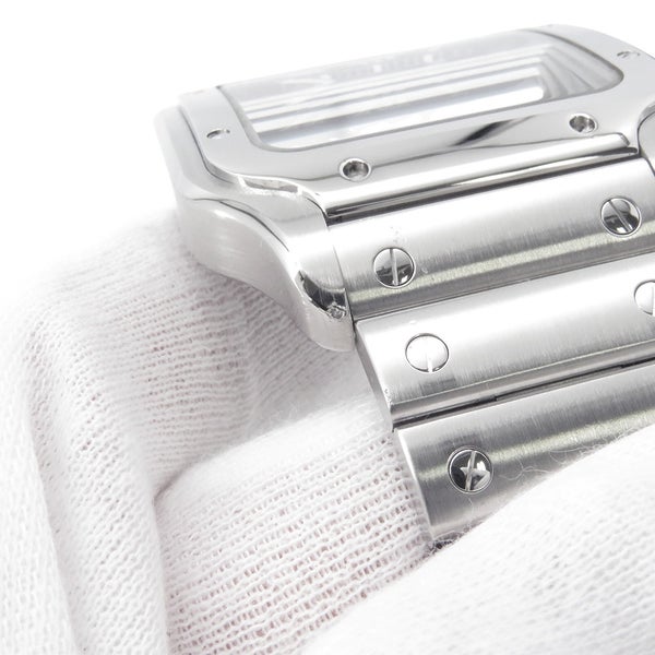 カルティエ サントス ドゥ カルティエ LM WSSA0013 Cartier 腕時計 ブルー文字盤