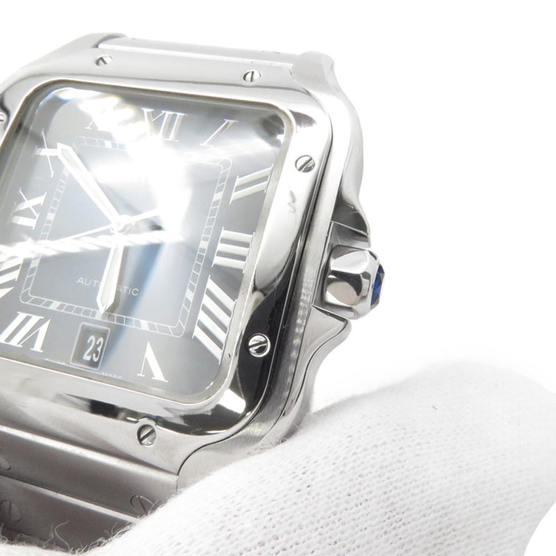カルティエ サントス ドゥ カルティエ LM WSSA0013 Cartier 腕時計 ブルー文字盤