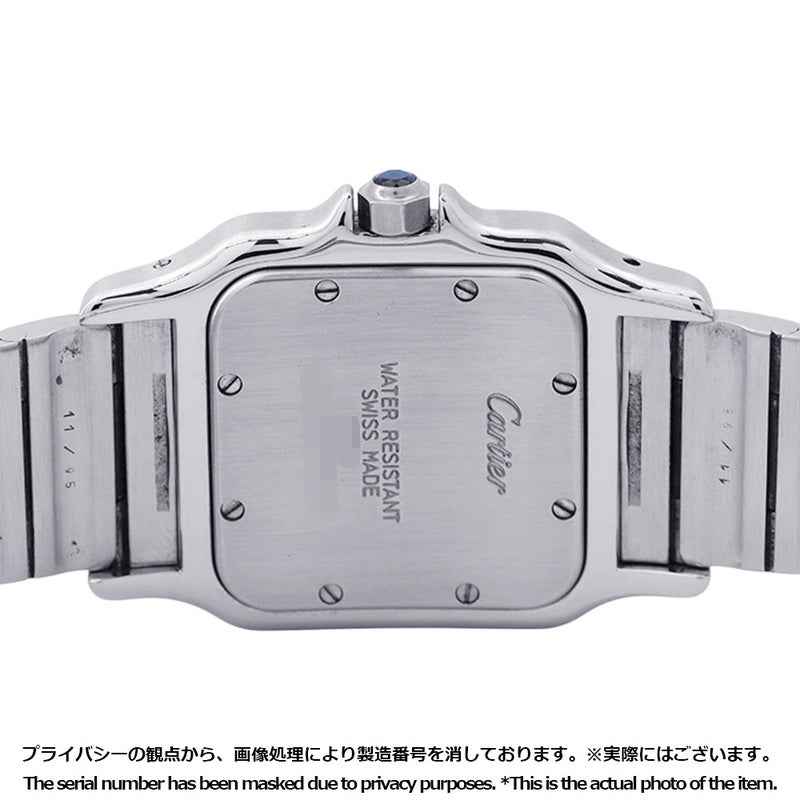 カルティエ サントスガルベ LM W20011C4 Cartier 腕時計 アイボリー文字盤