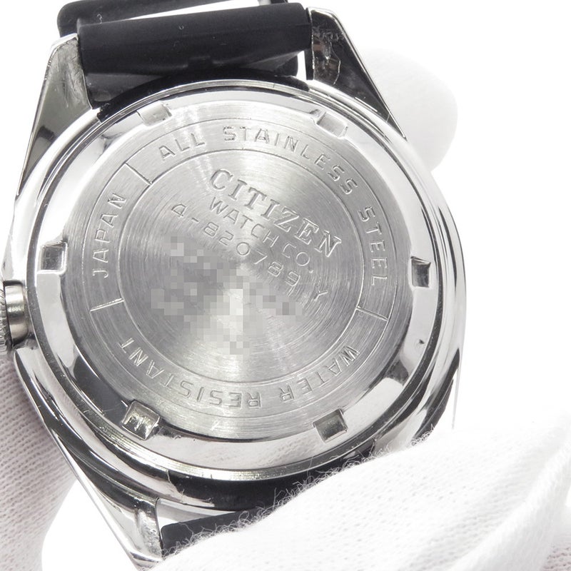 シチズン チャレンジダイバー 4-820789Y CITIZEN 腕時計 黒文字盤