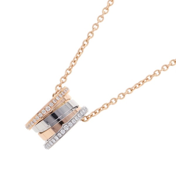 ブルガリ ネックレス ビーゼロワン B-zero1 パーフェクトミステイク ダイヤモンド K18PG/K18WG BVLGARI