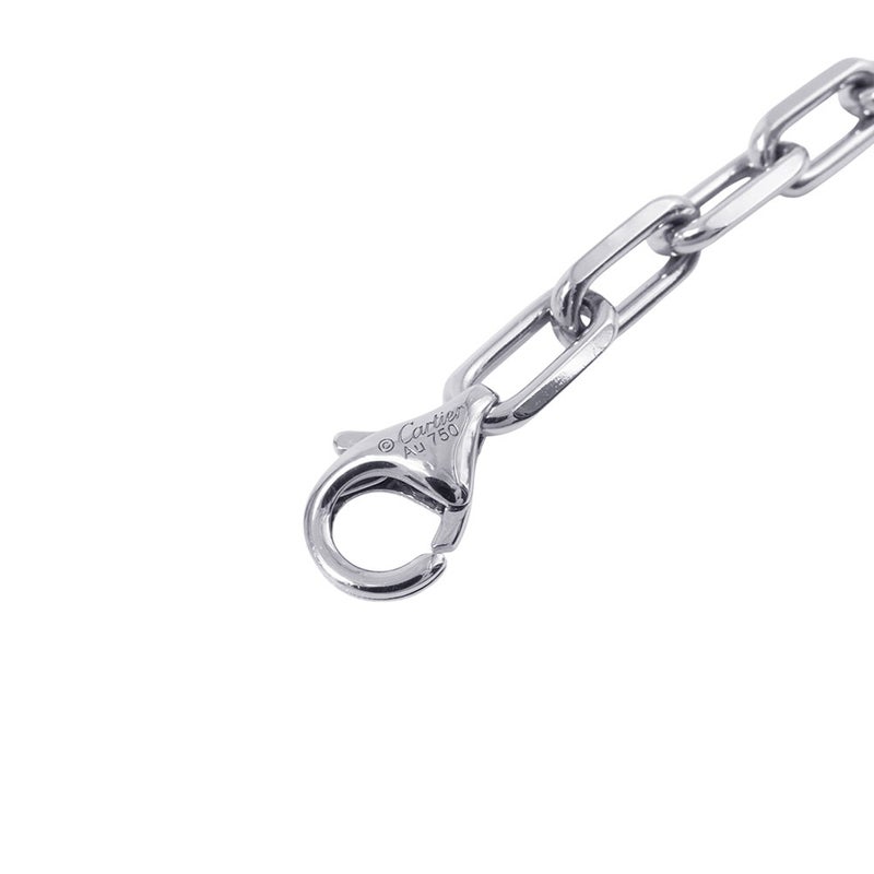 カルティエ ネックレス サントス ドゥ カルティエ スモールモデル K18WGホワイトゴールド B7224583 Cartier チェーンネックレス