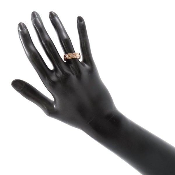 シャネル リング ココクラッシュ コレクション ミディアムモデル ダイヤモンド 31P 計約0.19ct K18PG サイズ51 J11101 指輪