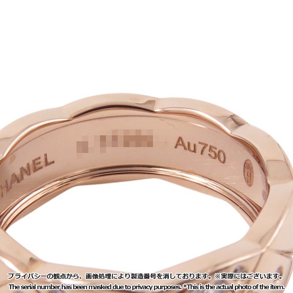 シャネル リング ココクラッシュ コレクション ミディアムモデル ダイヤモンド 31P 計約0.19ct K18PG サイズ51 J11101 指輪