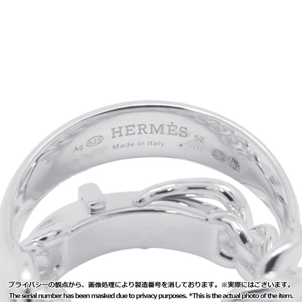 エルメス リング ブックルセリエ アンフレクシブル SV925シルバー リングサイズ52 HERMES 指輪 ジュエリー