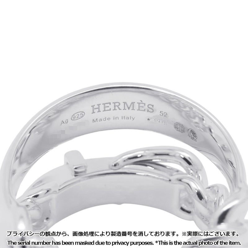 エルメス リング ブックルセリエ アンフレクシブル SV925シルバー リングサイズ52 HERMES 指輪 ジュエリー