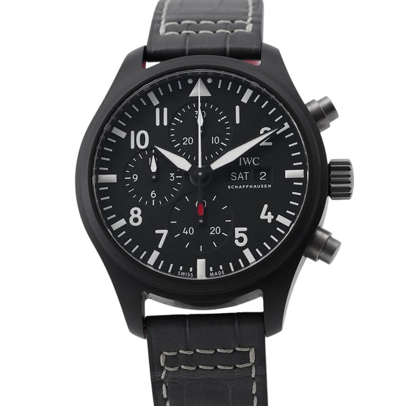 IWC パイロット・ウォッチ・クロノグラフ ・トップガン IW389101 腕時計 黒文字盤
