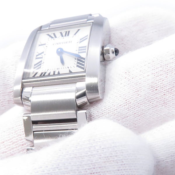 カルティエ タンク フランセーズ SM W51008Q3 Cartier 腕時計 シルバー文字盤 クォーツ
