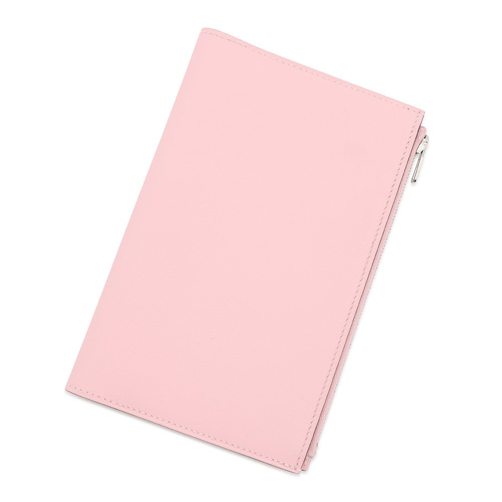 ★未使用品！エルメス,HERMES,EAジップ,A４サイズ,ノート,手帳カバー エルメス ノートカバー EAジップ ローズサクラ/シルバー金具 スイフト