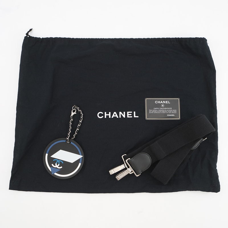 シャネル ショルダーバッグ エアライン ナイロン CAHNEL バッグ ２way トートバッグ 黒