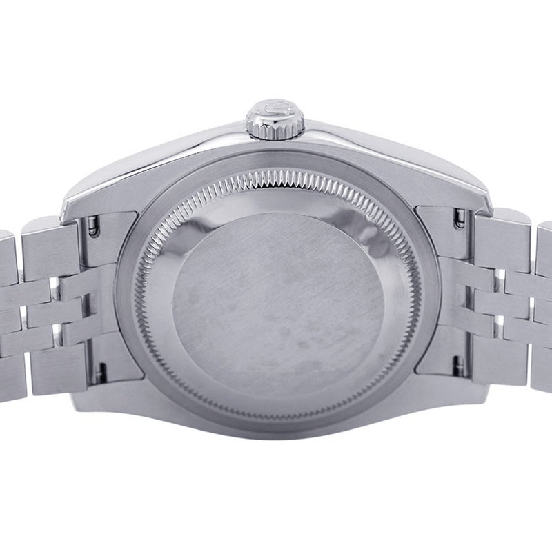 ロレックス デイトジャスト36 SS/K18 ランダムシリアル ルーレット 116234G ROLEX 腕時計 ホワイトシェル文字盤 10Pダイヤ