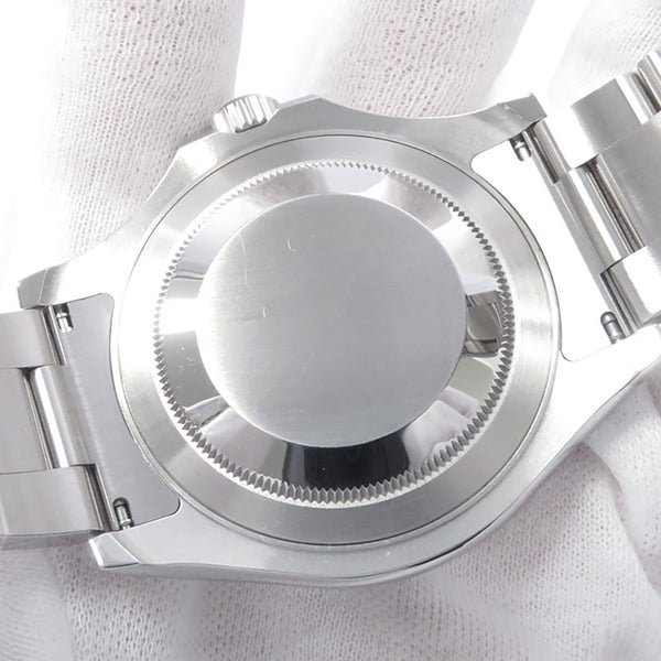 ロレックス ヨットマスター ロレジウム SS/プラチナ ランダムシリアル ルーレット 116622 ROLEX 腕時計 ダークロジウム文字盤