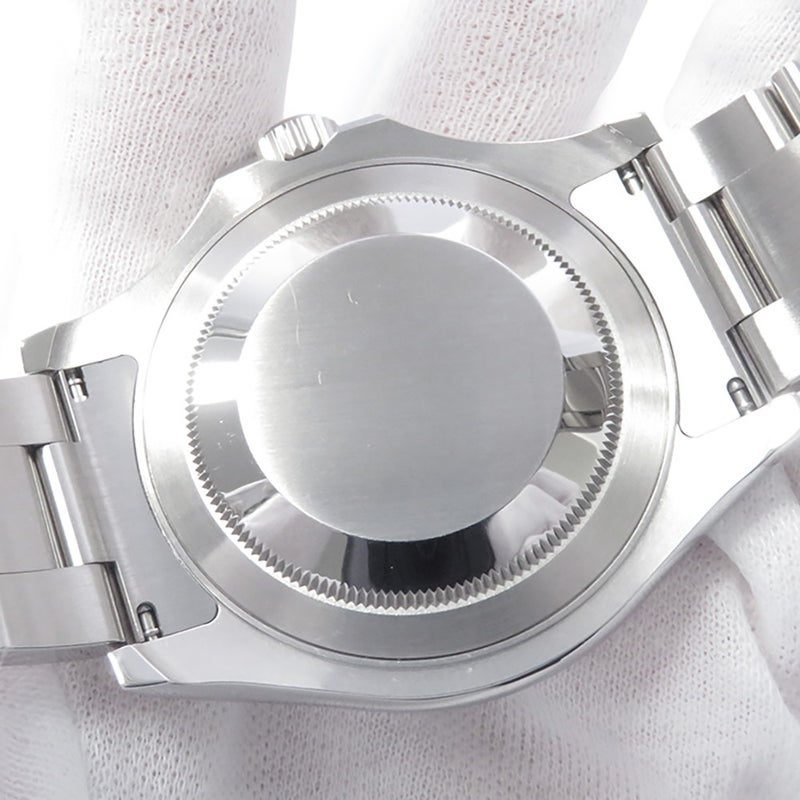 ロレックス ヨットマスター ロレジウム SS/プラチナ ランダムシリアル ルーレット 116622 ROLEX 腕時計 ダークロジウム文字盤