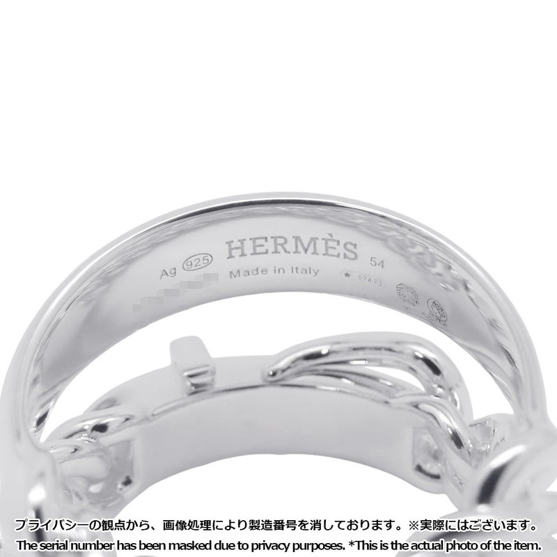エルメス リング ブックルセリエ アンフレクシブル SV925シルバー リングサイズ54 HERMES 指輪 ジュエリー