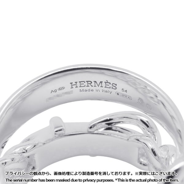 エルメス リング ブックルセリエ アンフレクシブル SV925シルバー リングサイズ54 HERMES 指輪 ジュエリー