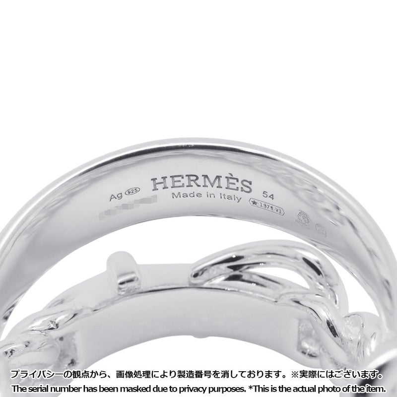エルメス リング ブックルセリエ アンフレクシブル SV925シルバー リングサイズ54 HERMES 指輪 ジュエリー