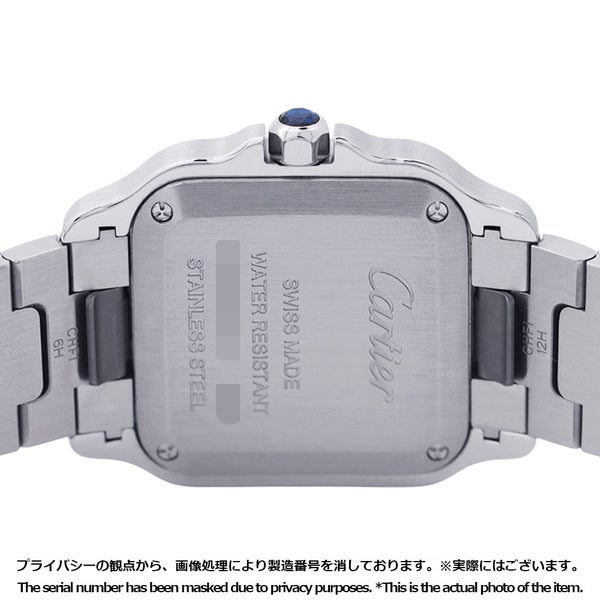 カルティエ サントス ドゥ カルティエ ウォッチ SM SS/K18YGイエローゴールド W2SA0033 腕時計 クォーツ シルバー文字盤