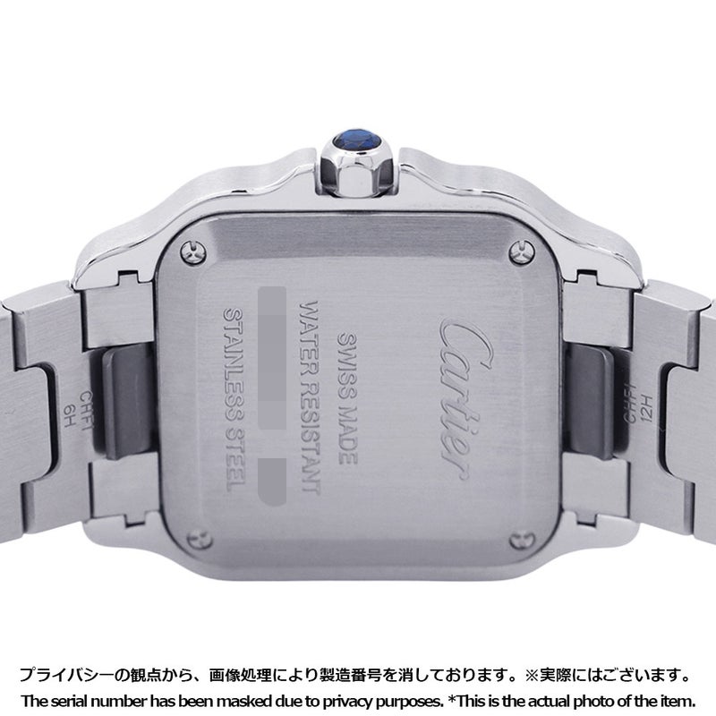 カルティエ サントス ドゥ カルティエ ウォッチ SM SS/K18YGイエローゴールド W2SA0033 腕時計 クォーツ シルバー文字盤
