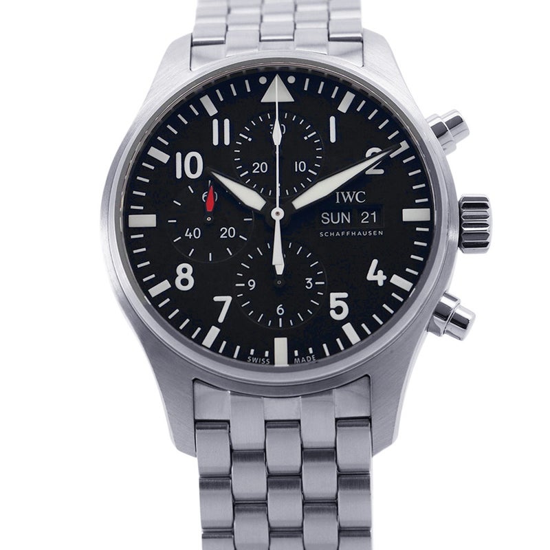 IWC パイロットウォッチ クロノグラフ IW377710 腕時計 ウォッチ 黒文字盤