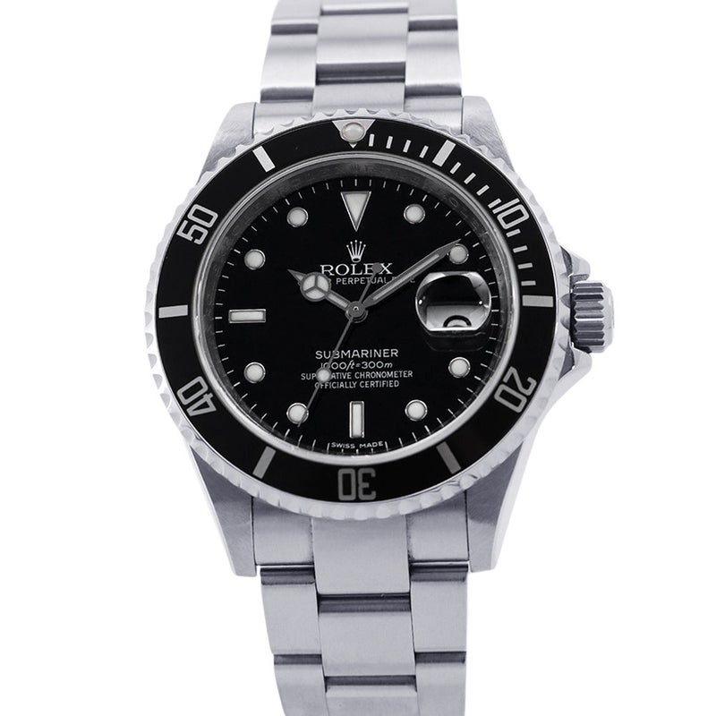 ロレックス サブマリーナ デイト V番 16610 ROLEX 腕時計 黒文字盤