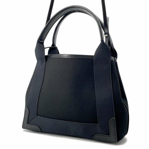 バレンシアガ ハンドバッグ ネイビーカバ XS 390346 BALENCIAGA バッグ 2wayショルダーバッグ黒 ポーチ付き