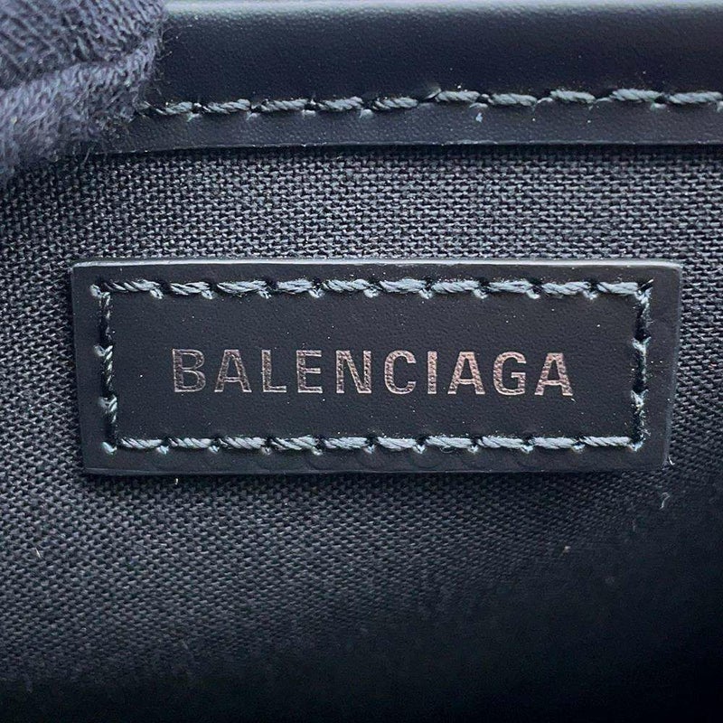 バレンシアガ ハンドバッグ ネイビーカバ XS 390346 BALENCIAGA バッグ 2wayショルダーバッグ黒 ポーチ付き