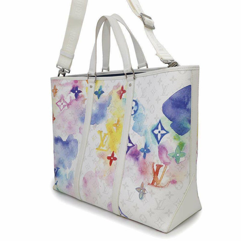 ルイヴィトン トートバッグ ウォーターカラー・モノグラム ウィークエンド・トートGM M45754 2wayショルダーバッグ