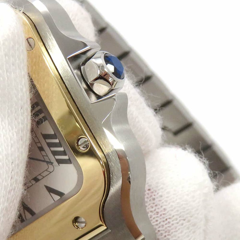 カルティエ サントス ドゥ カルティエ MM W2SA0016 Cartier 腕時計 オパライン文字盤