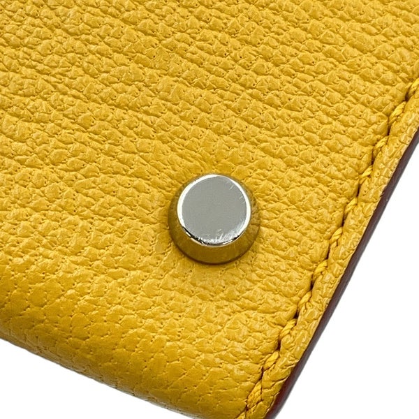 エルメス ハンドバッグ ミニケリー2 ヴェルソ 外縫い ジョーヌアンブル/ローズティリアン/シルバー金具 シェブルシャムキラ U刻印