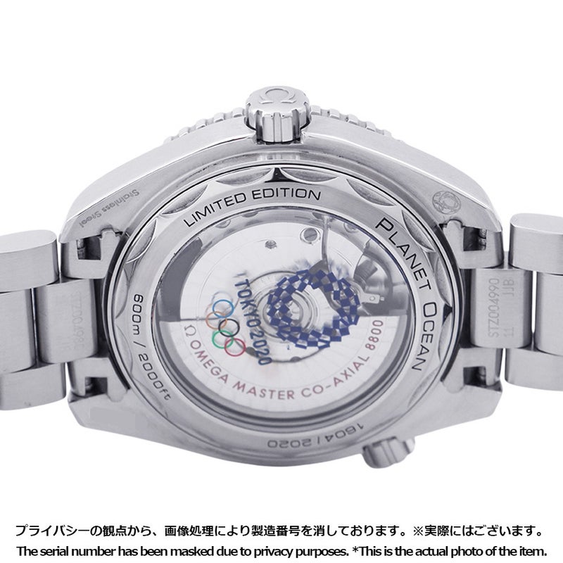 オメガ シーマスター プラネットオーシャン 東京 2020 リミテッド エディション 世界2020本限定 522.33.40.20.04.001 白文字盤