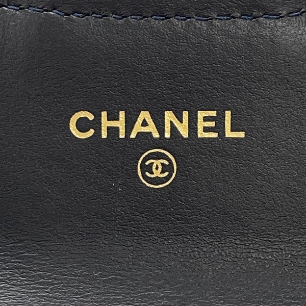 シャネル カードケース マトラッセ クラシックカードケース ココマーク デニム AP0214 CHANEL 名刺入れ