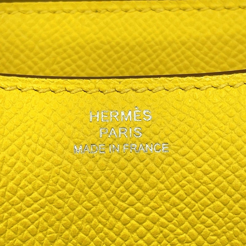 エルメス ショルダーバッグ ミニ コンスタンス3 ミロワール ジョーヌナプル/シルバー金具 エプソン K刻印