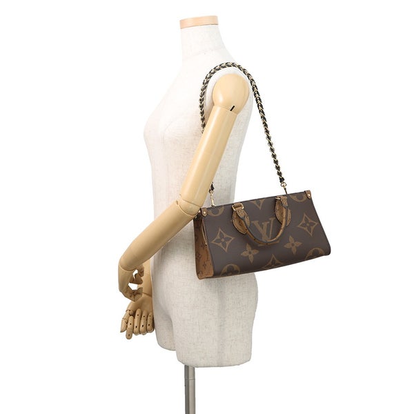 ルイヴィトン ハンドバッグ モノグラム・リバース/モノグラム・ジャイアント オンザゴー EW チェーン M14236 LOUIS VUITTON